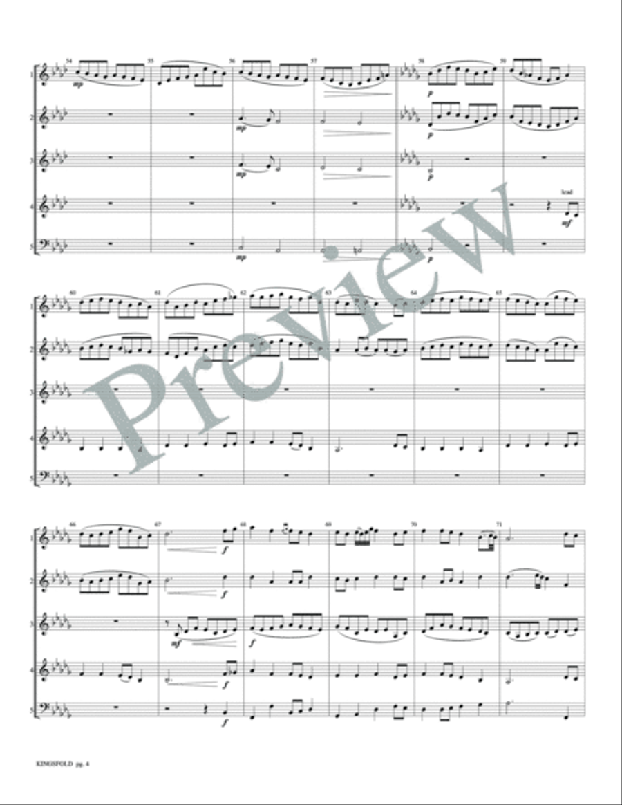 Kingsfold by David Marlatt Woodwind Ensemble - Sheet Music page 6
