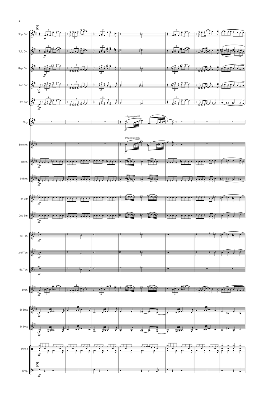 Nobody Does It Better by Carly Simon Brass Band - Digital Sheet Music page 4