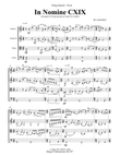 Bull: In Nomine CXIX for String Quartet - Score Only