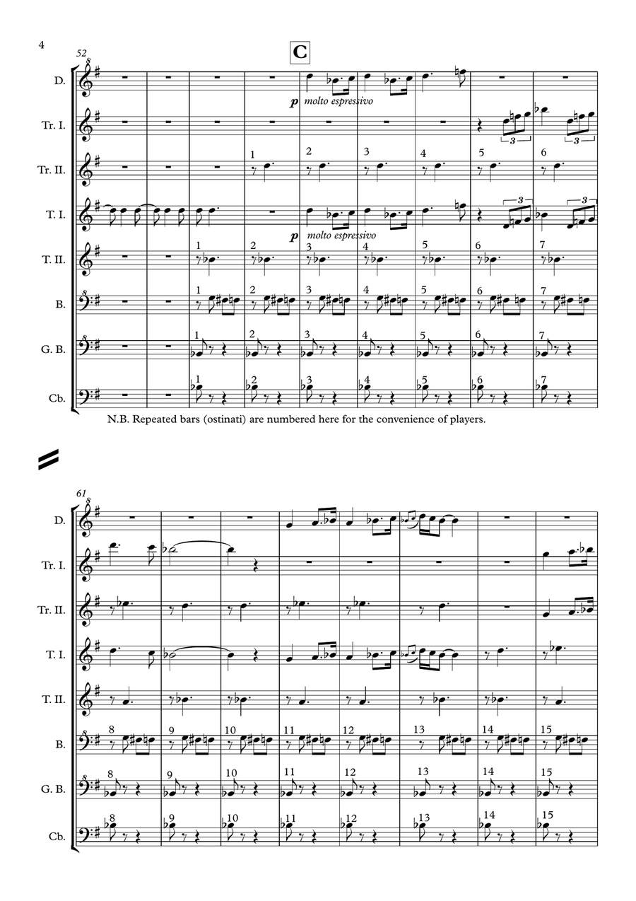 Andante Cantabile (for recorder orchestra) Recorder scores gallery preview page 4
