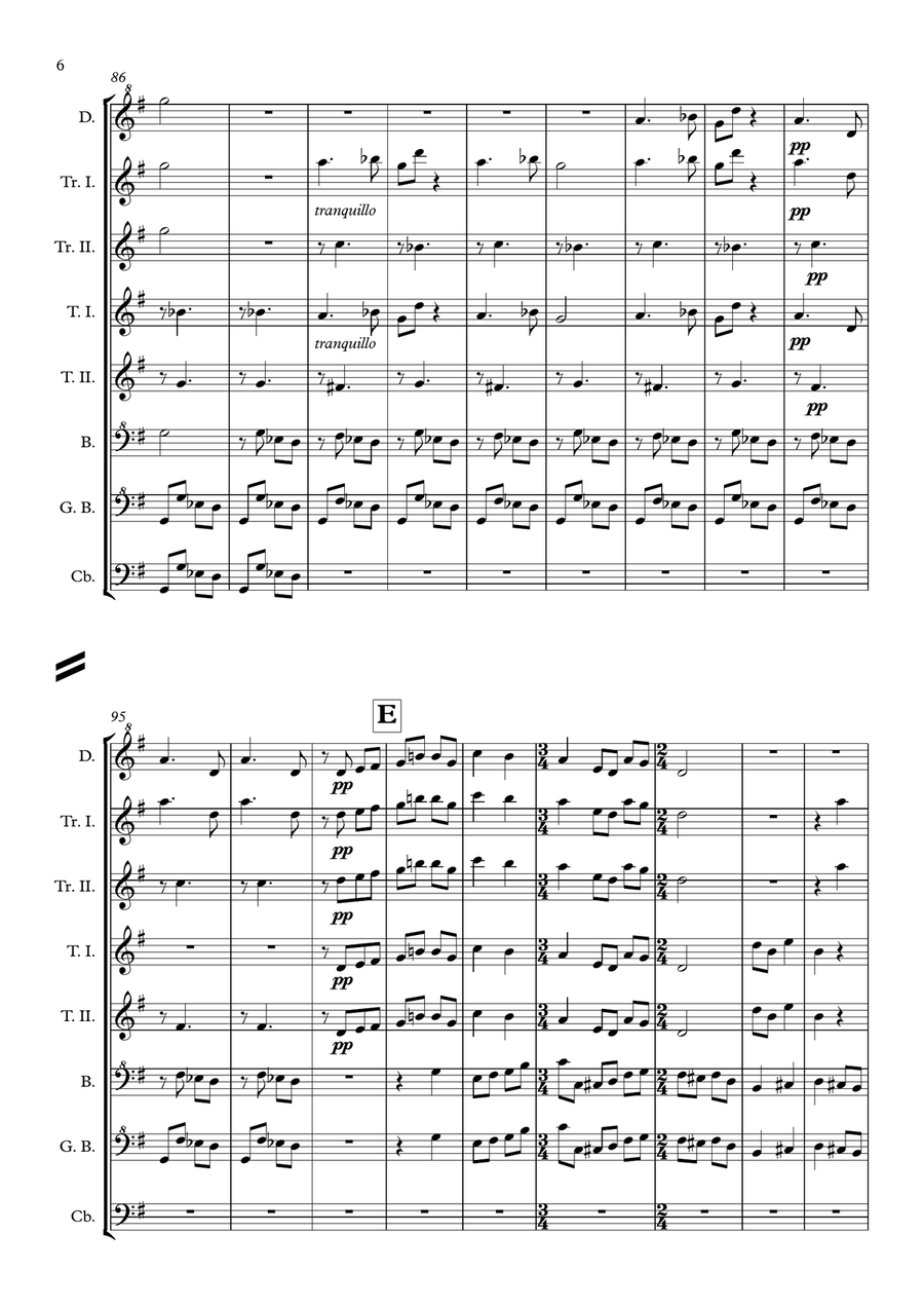 Andante Cantabile (for recorder orchestra) Recorder scores gallery preview page 6