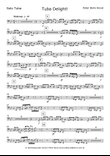 Tuba Delight! Solo Tuba & Concert Band A4 Size