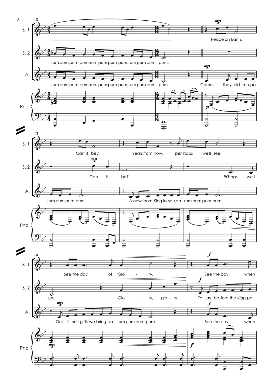 Peace On Earth Small Ensemble scores gallery preview page 4