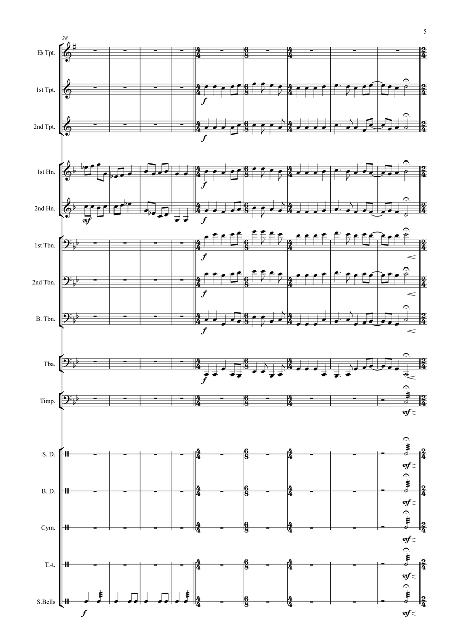 Gaudete Brass Ensemble scores gallery preview page 5