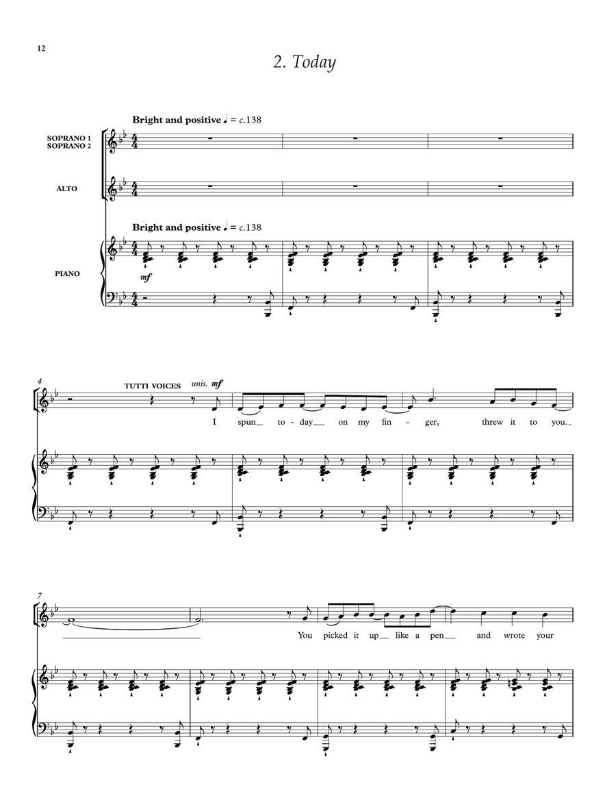 Yesterday, Today, and Tomorrow SSA scores gallery preview page 5