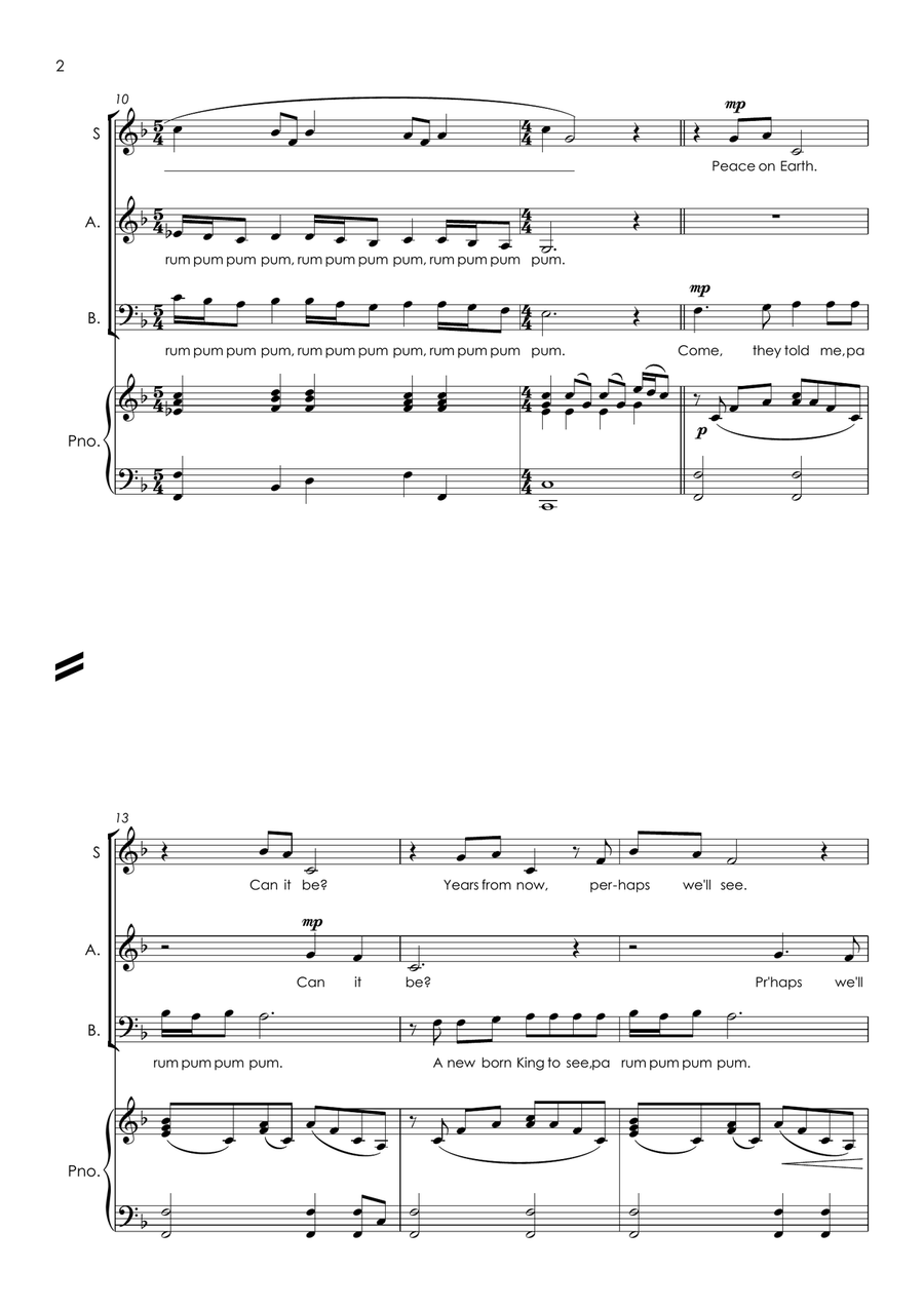 Peace On Earth Small Ensemble scores gallery preview page 4