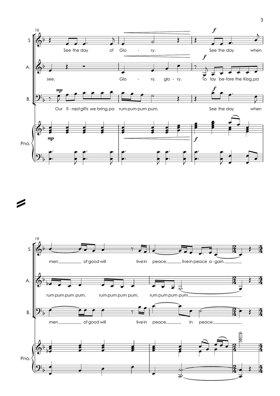 Peace On Earth Small Ensemble scores gallery preview page 5