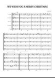 We Wish You a Merry Christmas for Brass Quintet • easy Christmas sheet music mini preview