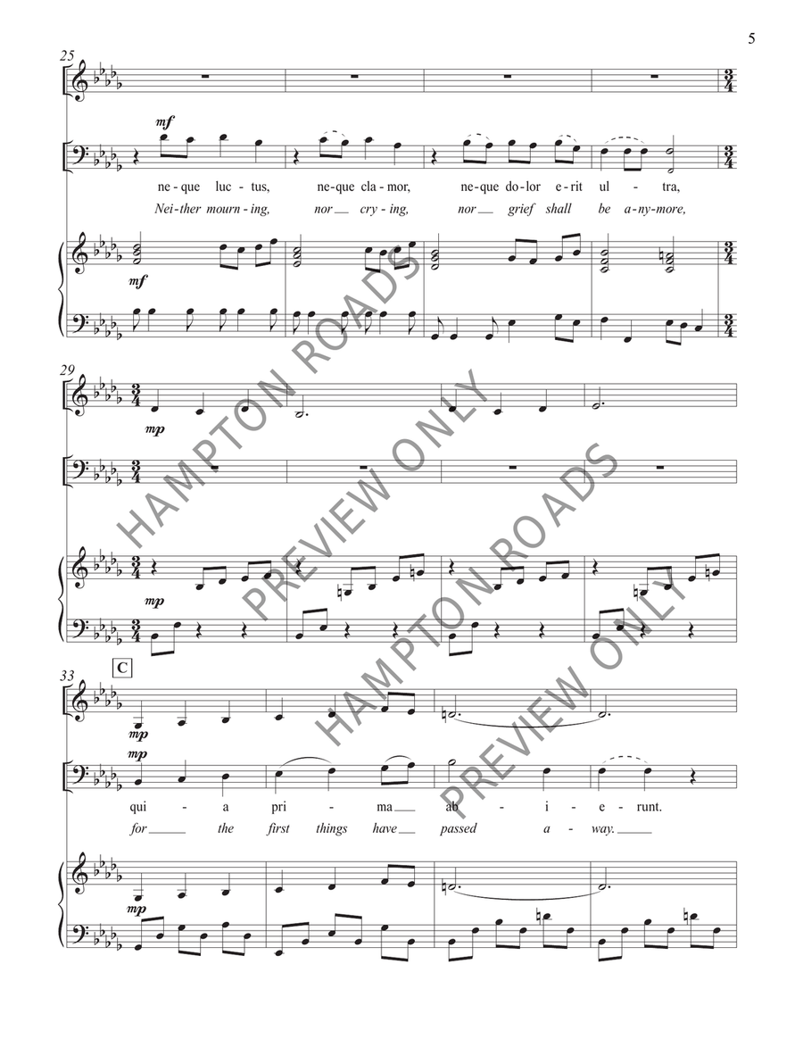 Et Mors Ultra Non Erit (Bass Vocal Solo) Voice Solo scores gallery preview page 6