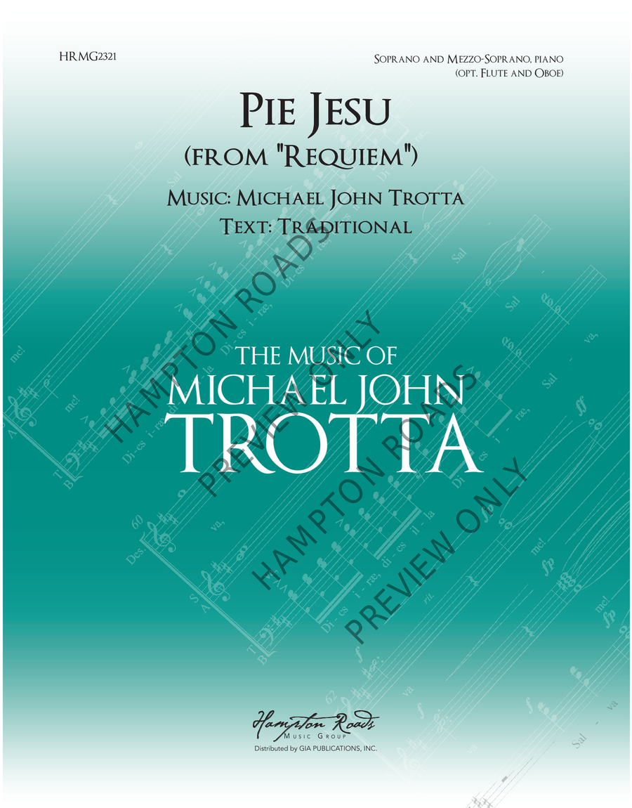 Pie Jesu (Soprano/Mezzo Soprano Duet) Mezzo-Soprano Voice scores gallery preview page 2