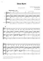 Slow Burn String Quartet scores gallery preview page 3
