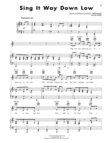 Sing It Way Down Low