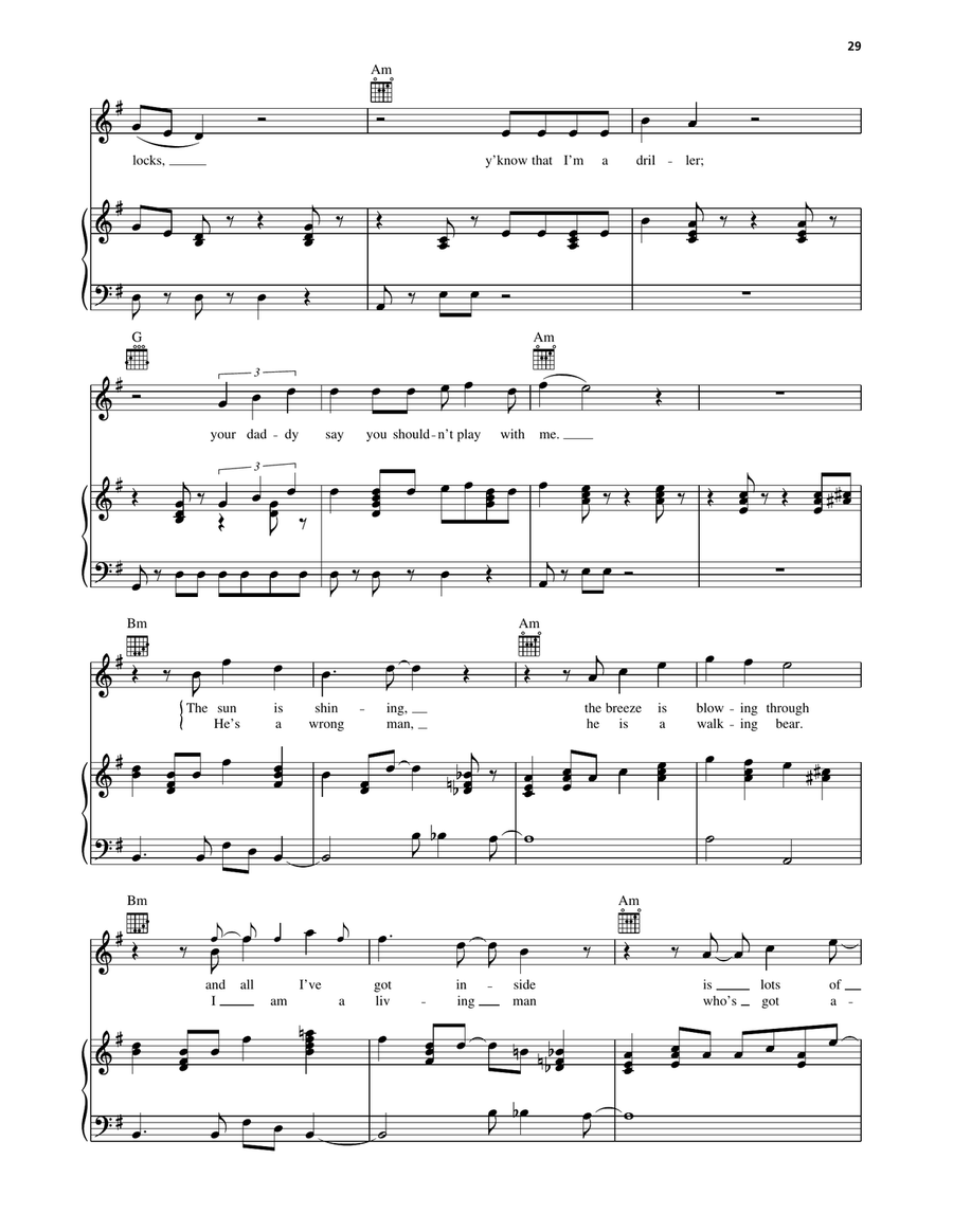Curly Locks Curly Locks Piano, Vocal, Guitar scores gallery preview page 2