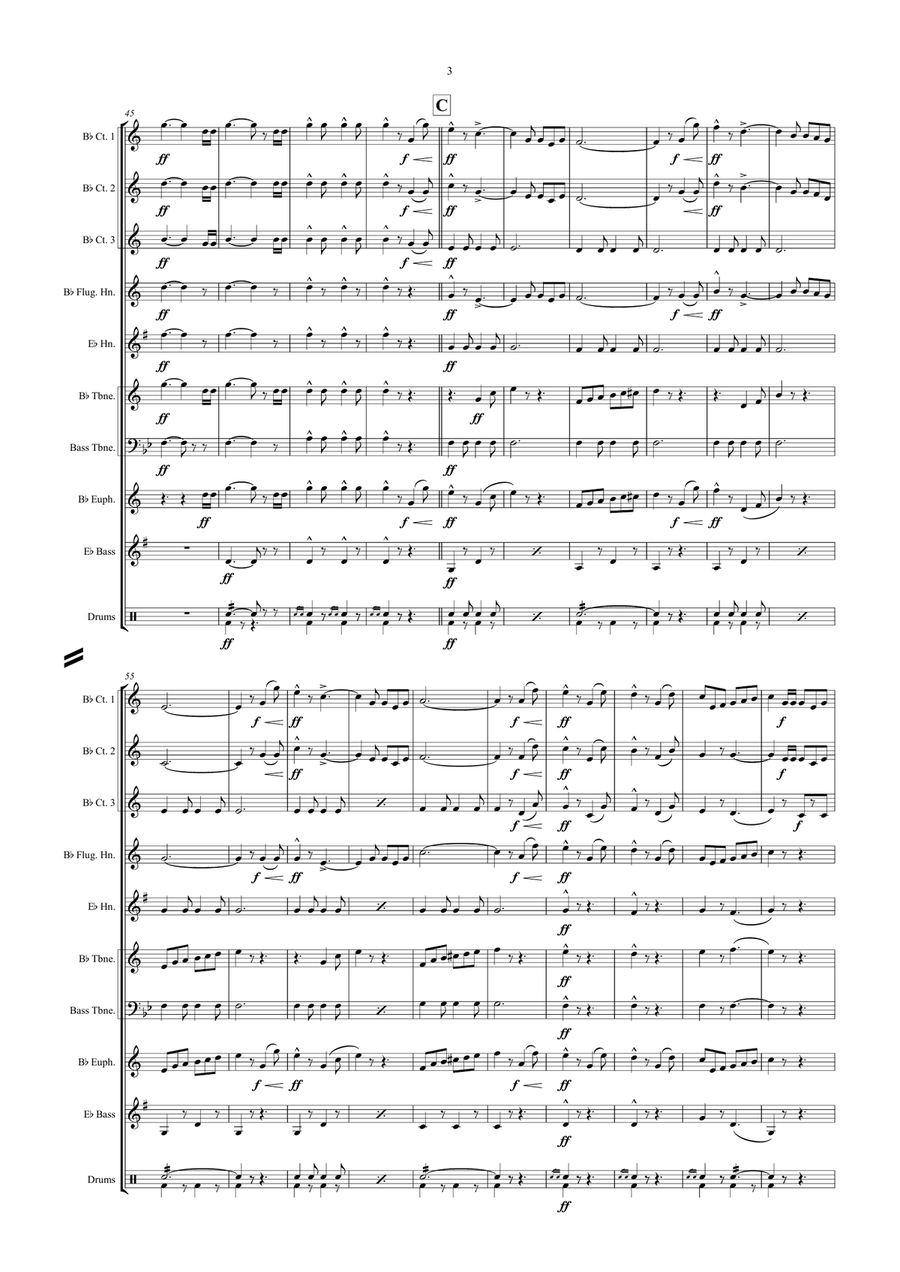 Le Rêve Passe Le Rêve Passe Brass Ensemble scores gallery preview page 3
