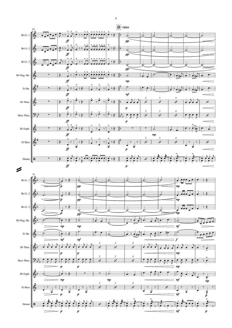 Le Rêve Passe Le Rêve Passe Brass Ensemble scores gallery preview page 4