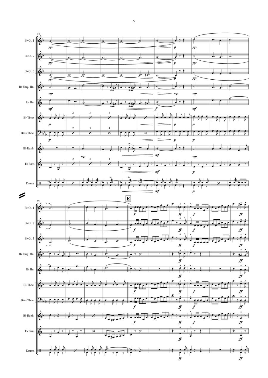 Le Rêve Passe Le Rêve Passe Brass Ensemble scores gallery preview page 5