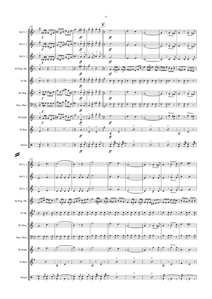 Le Rêve Passe Le Rêve Passe Brass Ensemble scores gallery preview page 6