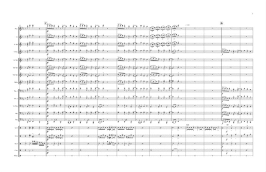 Bluey Theme Song Marching Band scores gallery preview page 3
