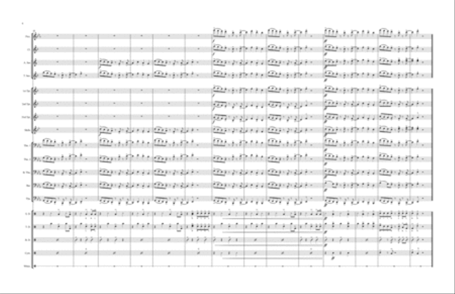 Bluey Theme Song Marching Band scores gallery preview page 4