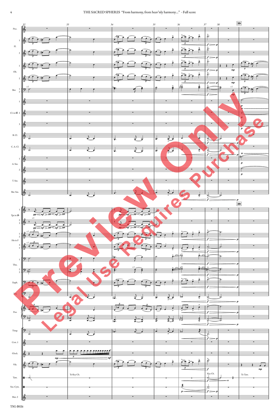 The Sacred Spheres The Sacred Spheres Concert Band scores gallery preview page 4