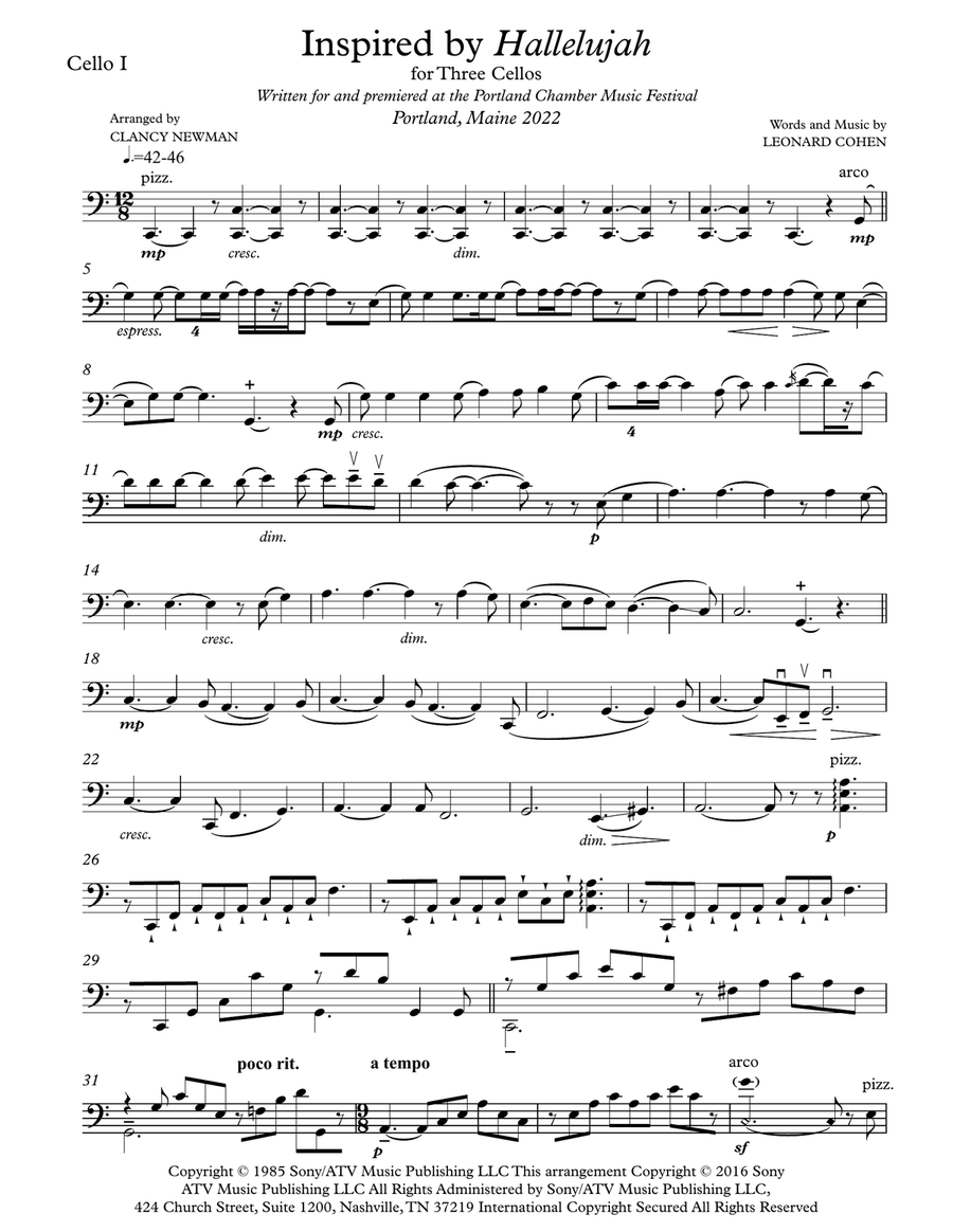 Hallelujah Hallelujah String Orchestra scores gallery preview page 6