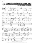 I Don't Know How To Love Him (Low Voice) (from Jesus Christ Superstar)