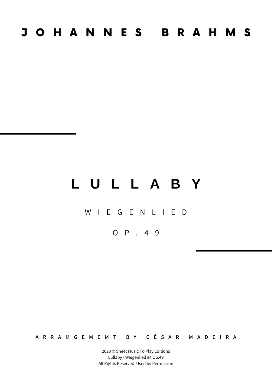 Brahms' Lullaby - Cello and Piano (Full Score and Parts) Piano scores gallery preview page 2