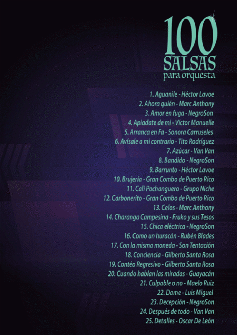 100 Latin Salsa Songs for Electric Bass Bass Guitar scores gallery preview page 2
