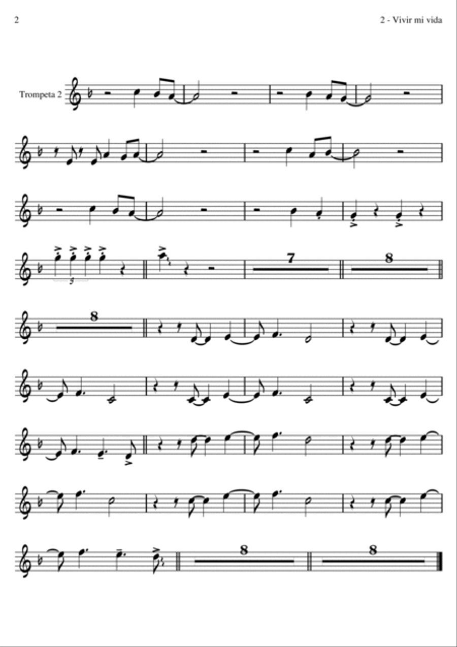 Vivir Mi Vida Full Orchestra scores gallery preview page 2