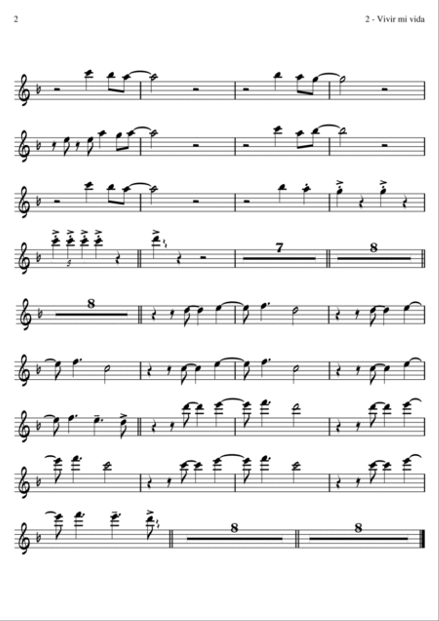 Vivir Mi Vida Full Orchestra scores gallery preview page 4