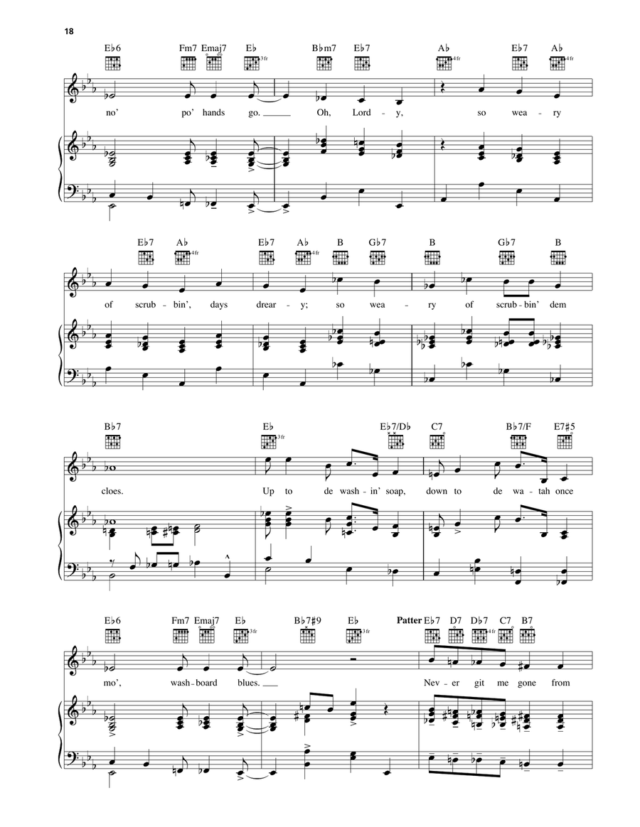 Washboard Blues Washboard Blues Piano, Vocal, Guitar scores gallery preview page 3