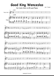 Good King Wenceslas for Horn in Eb and Piano mini preview