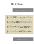 De Colores - Flute Solo with Guitar Chords