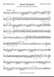 Sweet Elisabeth, arranged for Solo Euphonium and Concert Band A4 Size