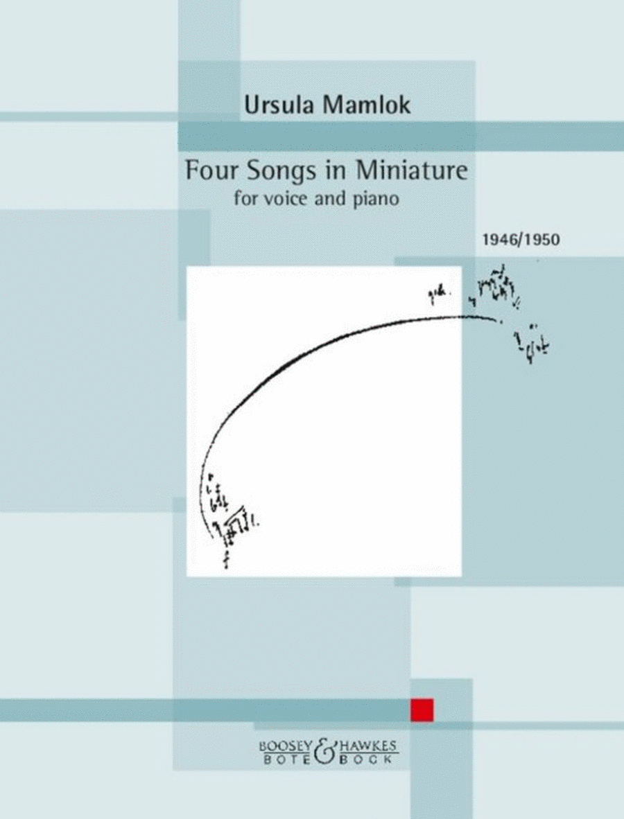 Four Songs in Miniature Voice Solo scores gallery preview page 1