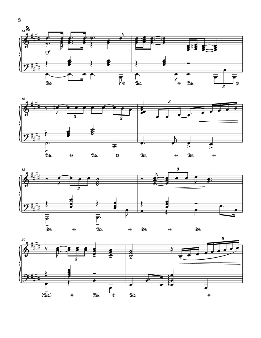 How Can You Mend A Broken Heart Piano Solo scores gallery preview page 2