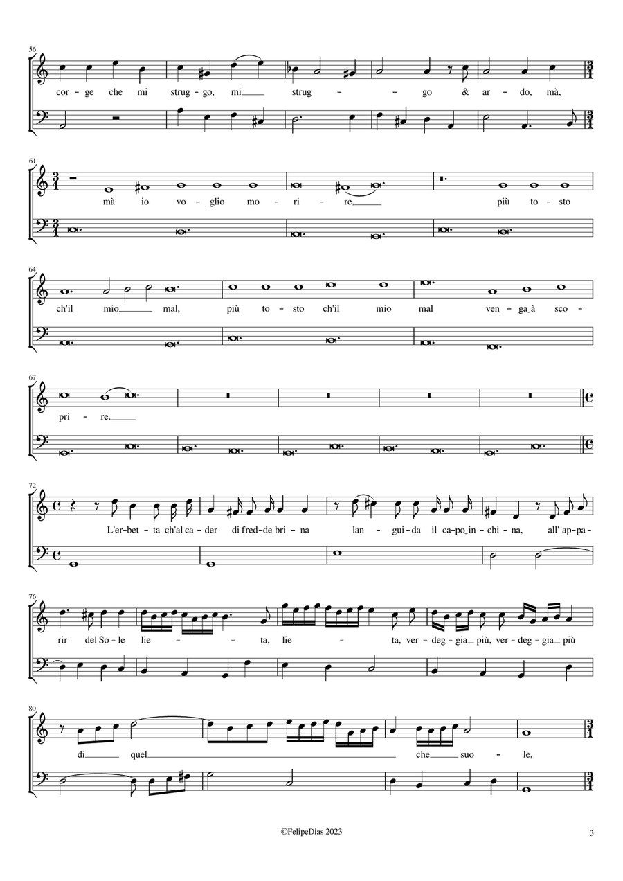 L'Amante segreto (Voglio, voglio morire) High Voice scores gallery preview page 3