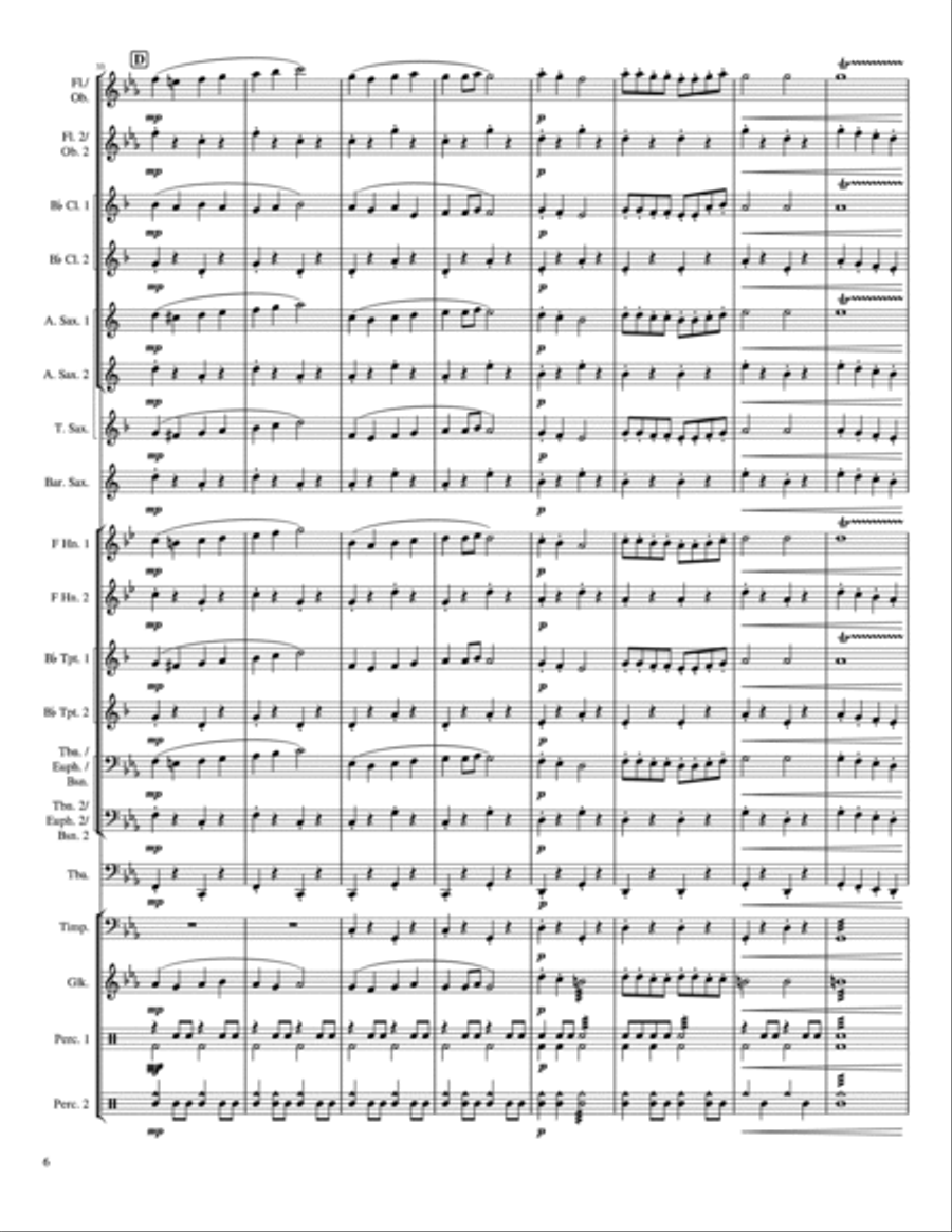 Spooky Scary Scales and Tones Concert Band scores gallery preview page 6