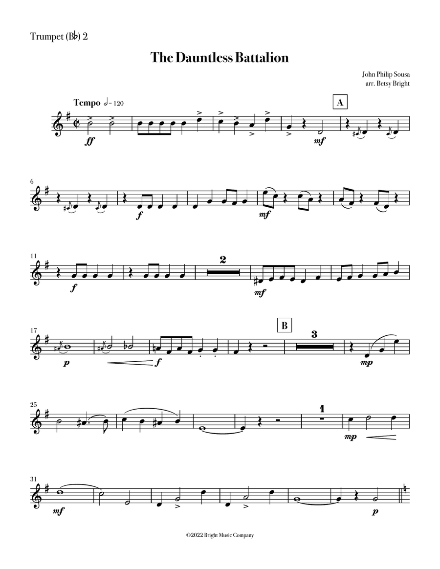 The Dauntless Battalion Brass Quintet scores gallery preview page 4