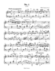 Three Short Waltzes Op. 1, No. 1 