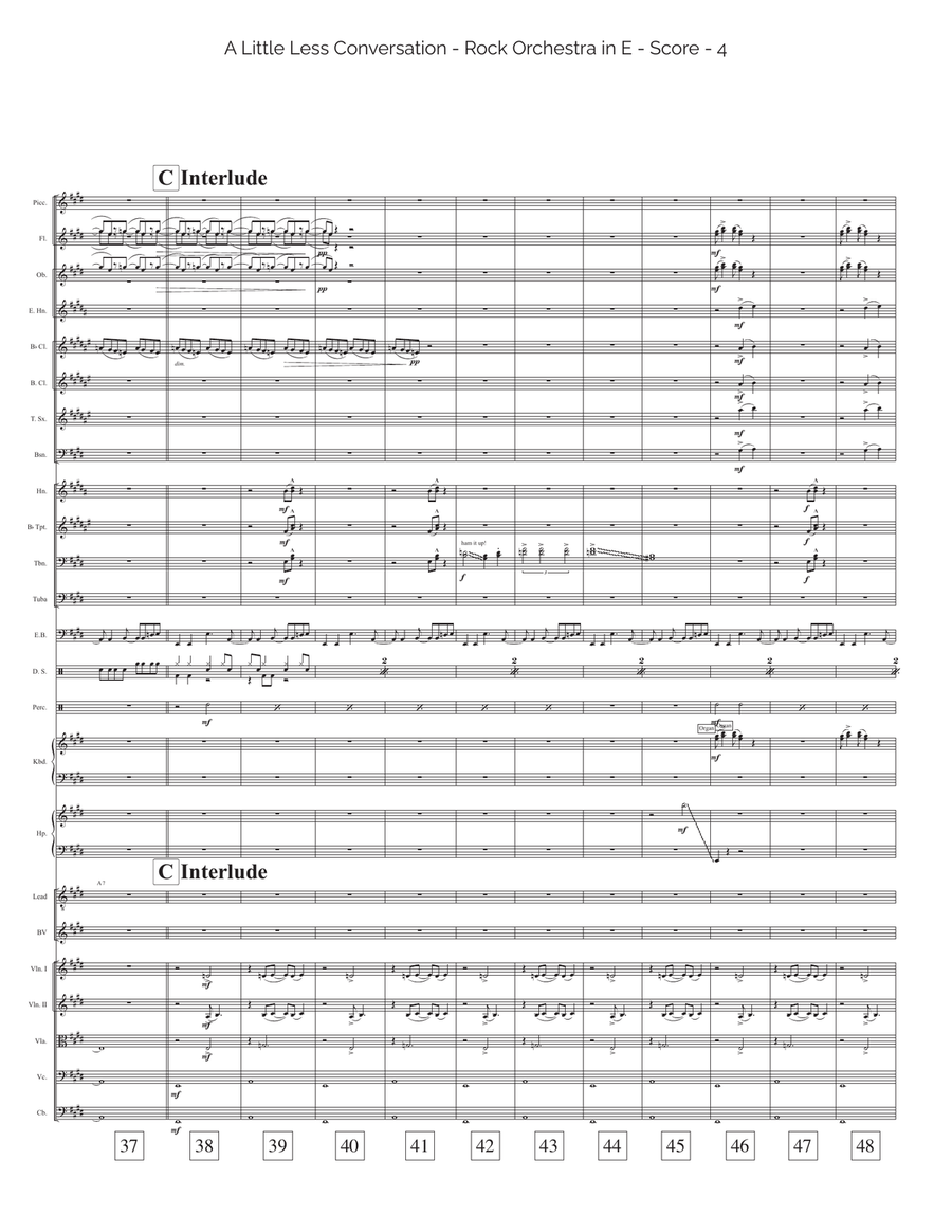 A Little Less Conversation Full Orchestra scores gallery preview page 4
