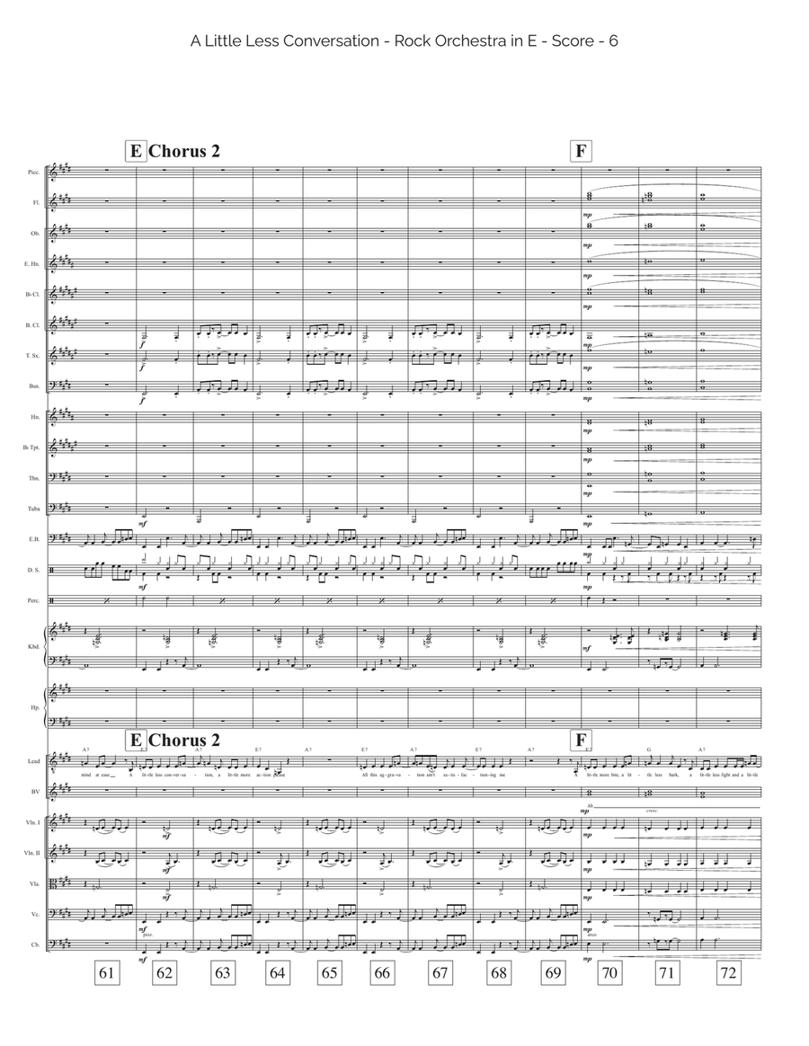 A Little Less Conversation Full Orchestra scores gallery preview page 6