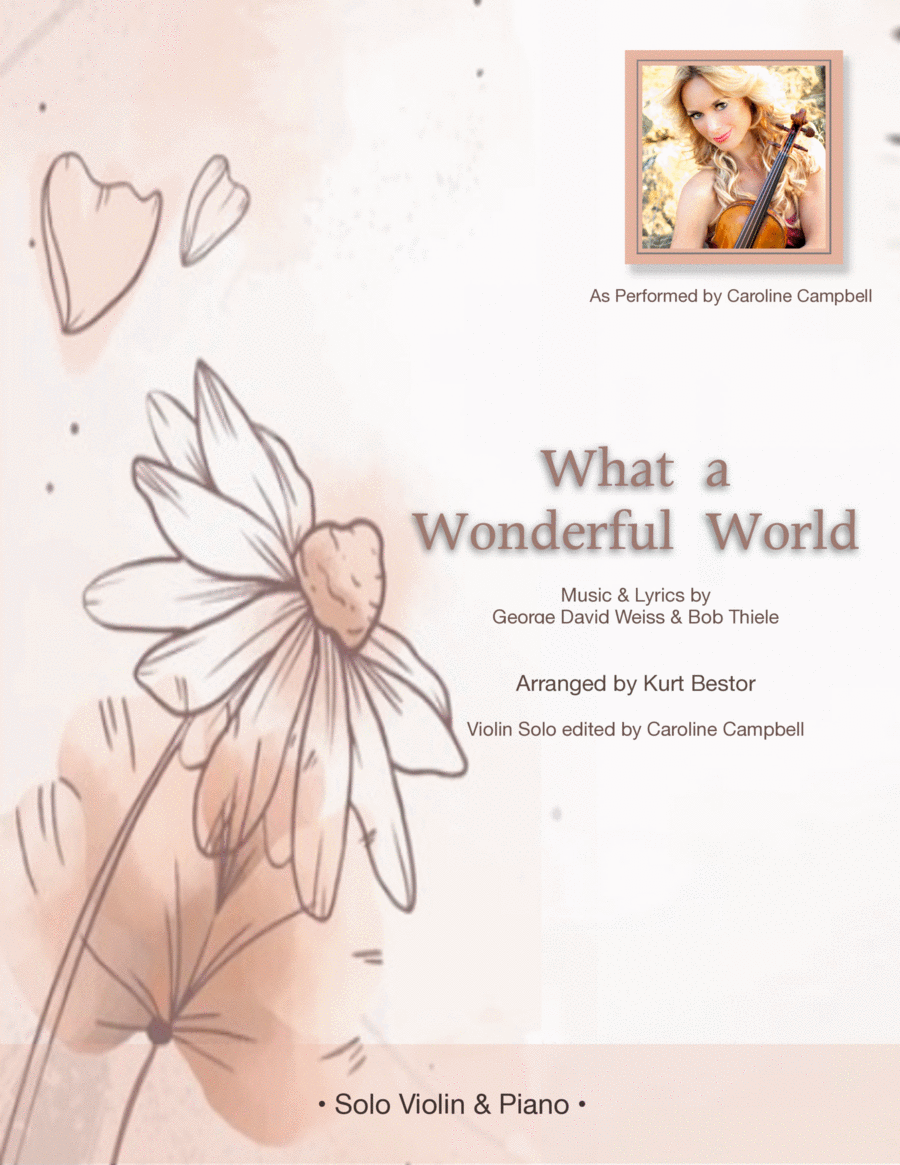 What A Wonderful World Violin Solo scores gallery preview page 1