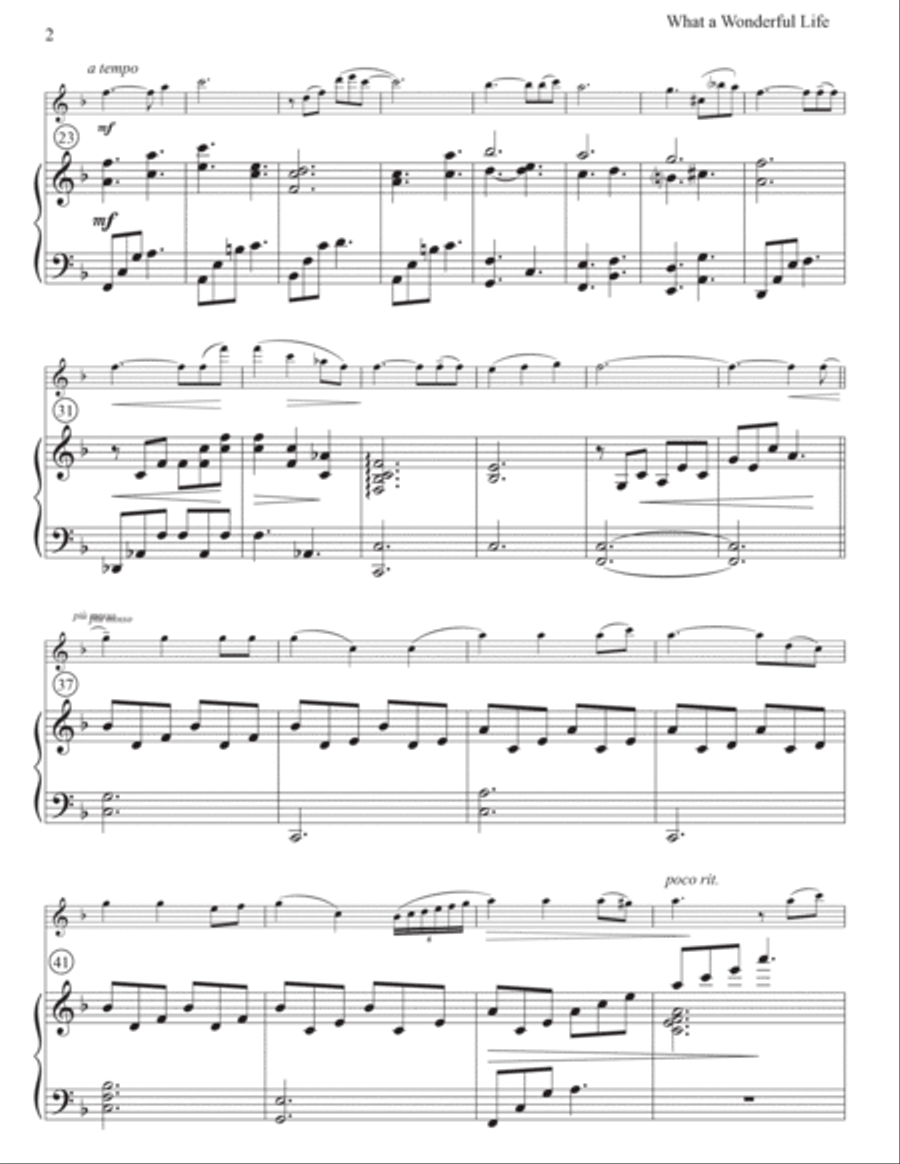 What A Wonderful World Violin Solo scores gallery preview page 3