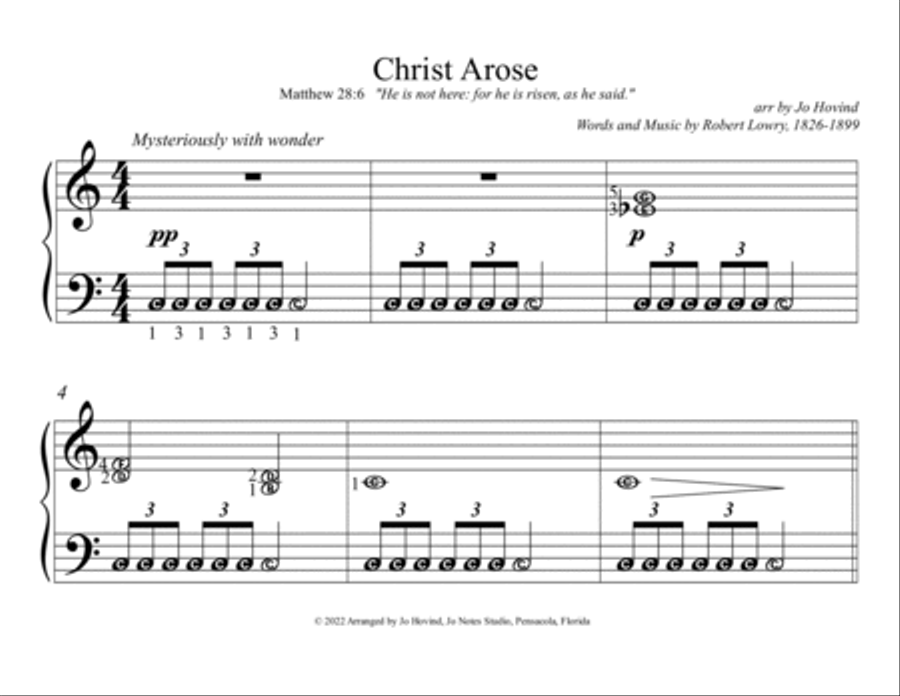 Christ Arose Piano Method scores gallery preview page 2