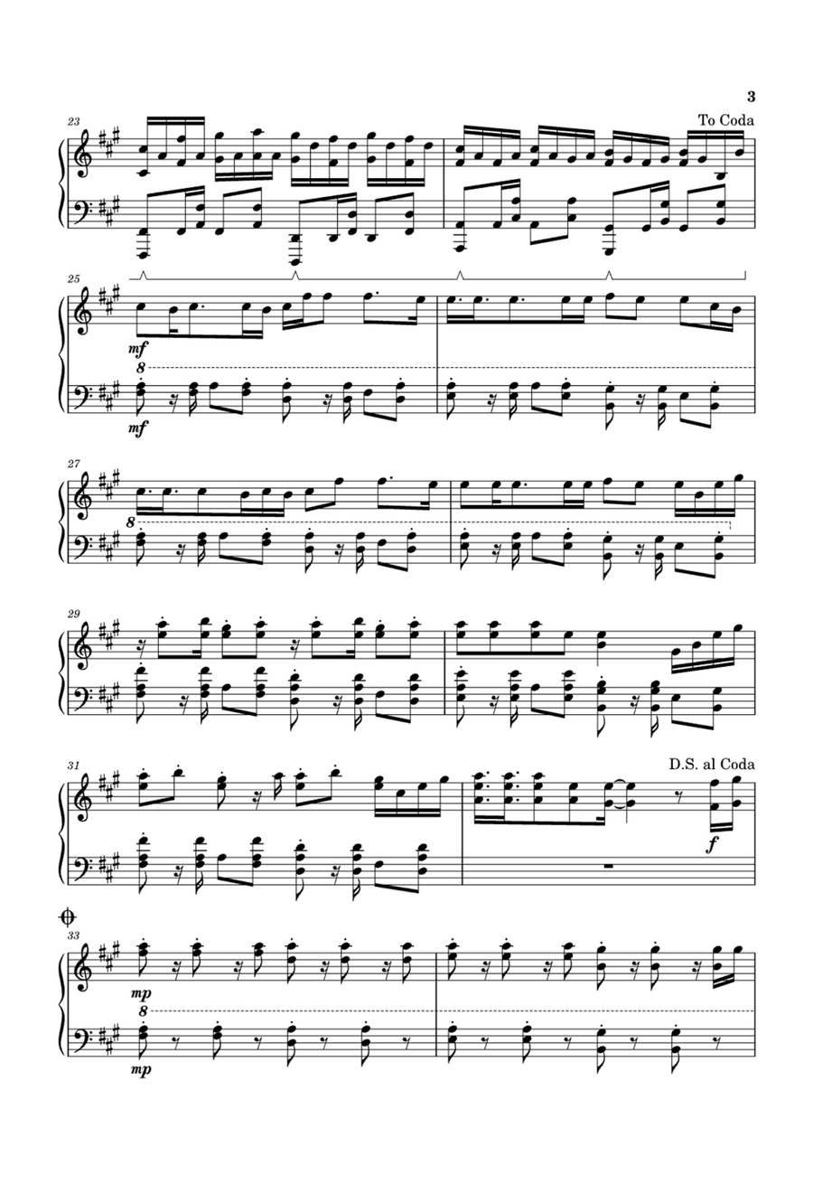 Cheap Thrills (feat. Sean Paul) Easy Piano scores gallery preview page 3