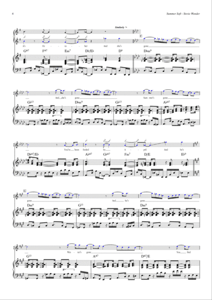Summer Soft Summer Soft Voice scores gallery preview page 4
