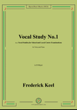 Keel-Vocal Study No.1,in D Major