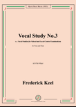Keel-Vocal Study No.3,in B flat Major