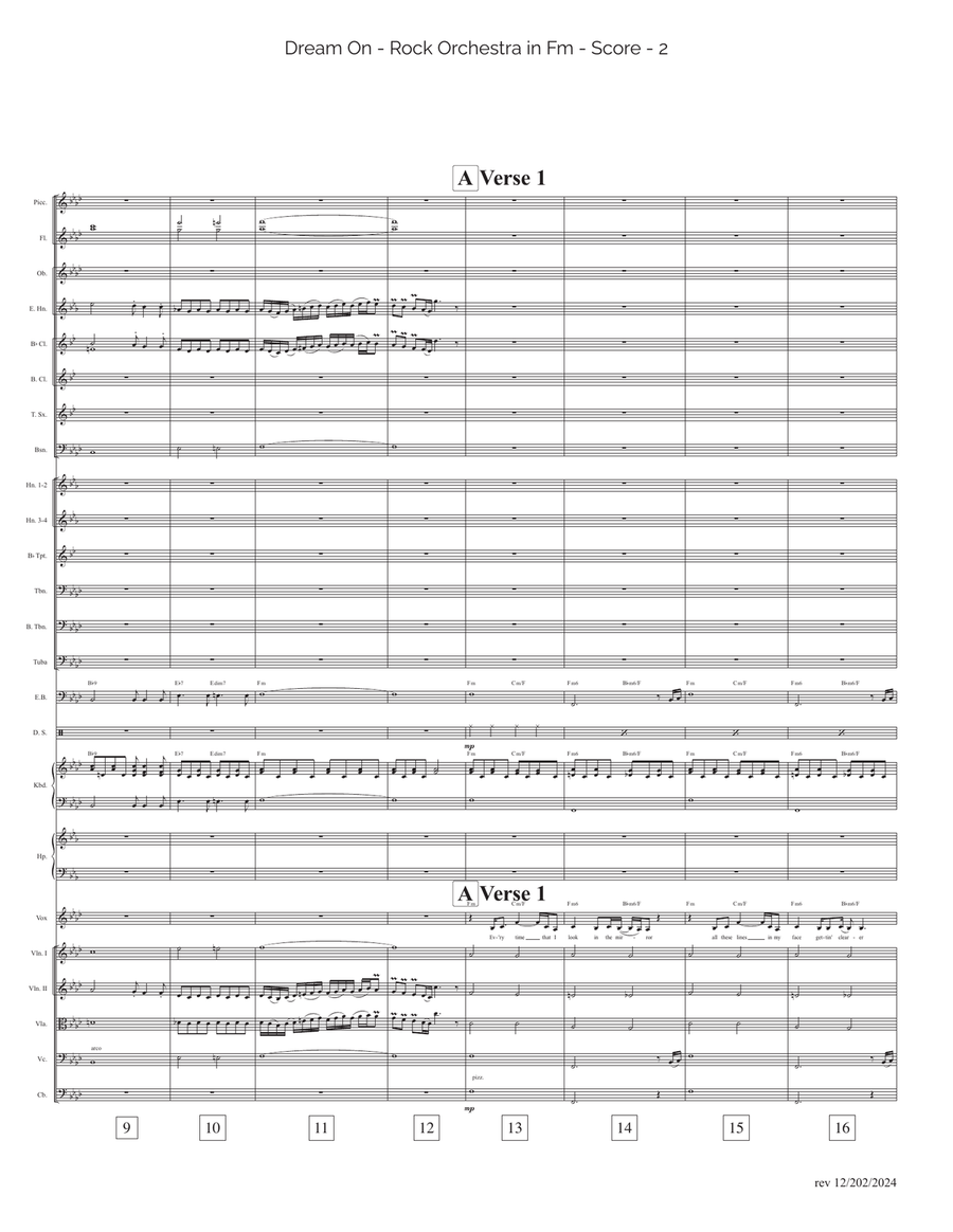 Dream On Full Orchestra scores gallery preview page 2